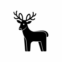 creative details Reindeer Icon Vector Illustration