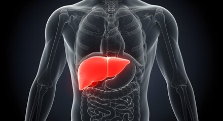 Human Liver Anatomy 3d Medical Illustration