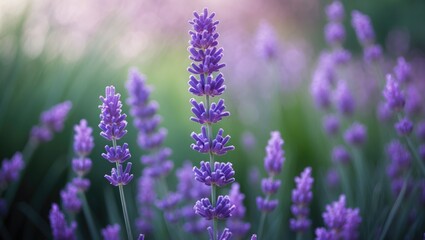 Bokeh background featuring lavender.