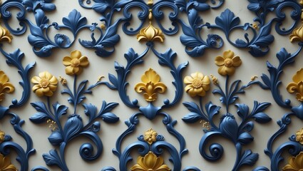 Arabesque medallion pattern in seamless tiles