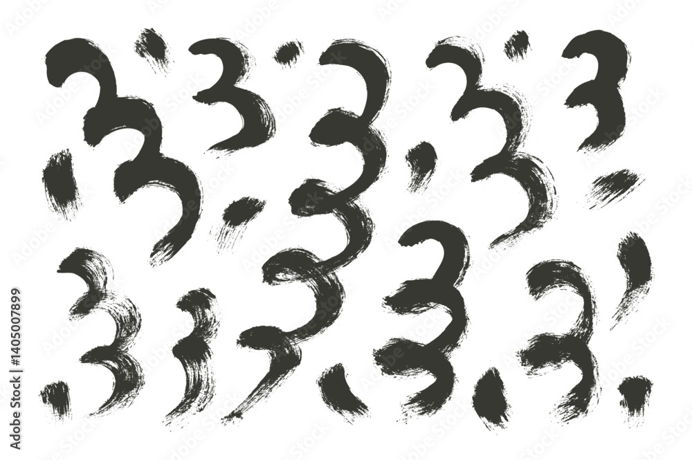 Poster ink spirals set. brush stroke paint squiggles lines. hand drawn vector mascara confetti. linear dye 