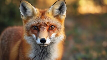 Fototapeta premium Red fox portrait in natural habitat