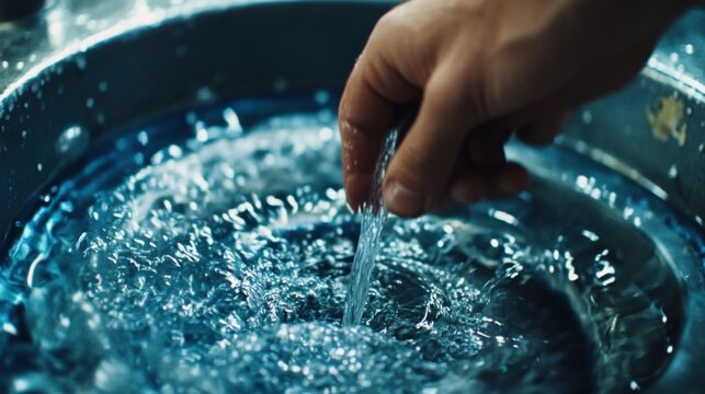 Plumber fixing a clogged drain in a kitchen sink. Featuring plumbing repair and home maintenance