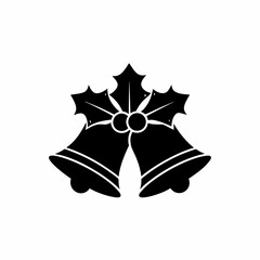 creative details Christmas Bell Icon Vector Illustration