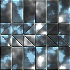Creative patterned texture in the form of square tiles