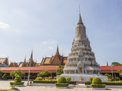 Phnom Penh Royal Palace in Cambodia