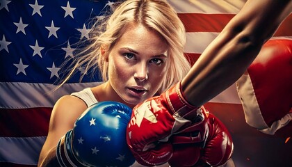 Symbolic image, America's fight with Europe