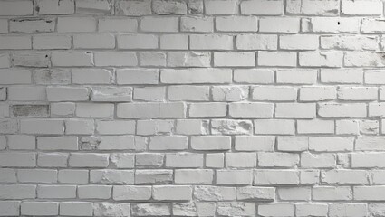 Fototapeta premium Texture background of an old brick wall in black and white