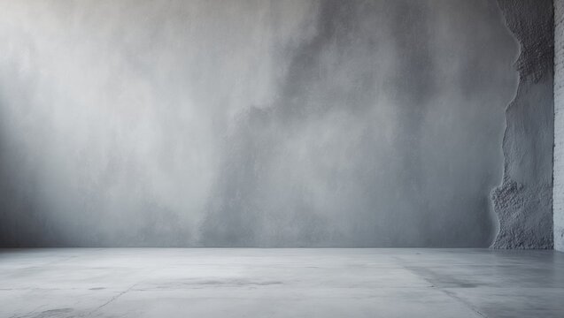Polished concrete texture background. Unfinished rough cement wall or floor backdrop. Abstract view from above, room for text.