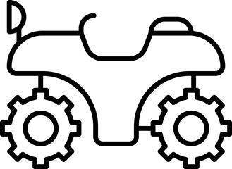 Atv Vector Icon Stock Illustration