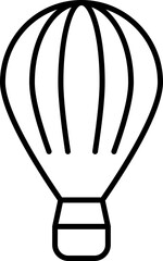 Hot Air Balloon Vector Icon Stock Illustration