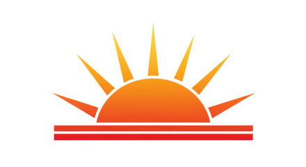 Isolated Sunrise Logo