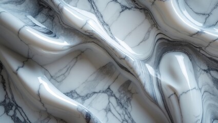 Obraz premium Elegant natural white marble skin tile wallpaper texture for a luxurious background. Creative stone ceramic art for interior wall design.