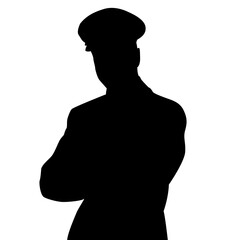 silhouette of a pilot crossing his arms © Dimas Creative