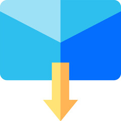 mail Illustration on a white background   