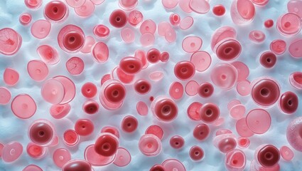 Nucleated Red Blood Cells in Frog Blood: Magnification