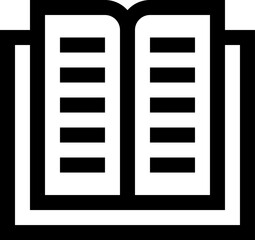 open book Illustration on a white background    