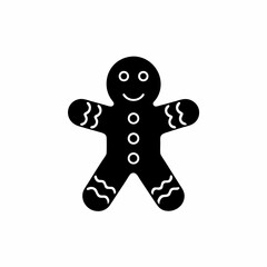 creative details Gingerbread Man Icon Vector Illustration