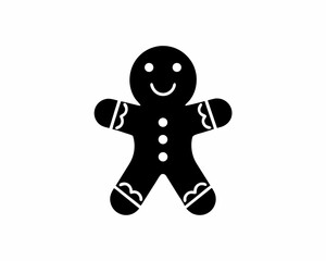 creative details Gingerbread Man Icon Vector Illustration