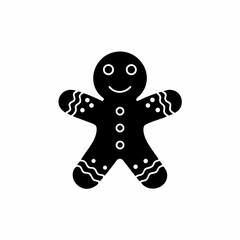 creative details Gingerbread Man Icon Vector Illustration