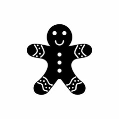 creative details Gingerbread Man Icon Vector Illustration