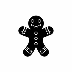 creative details Gingerbread Man Icon Vector Illustration