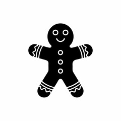 creative details Gingerbread Man Icon Vector Illustration