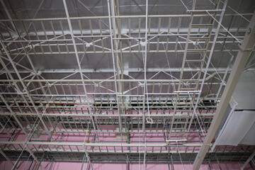 Electrical system installation work, lighting, emergency MEP work in construction buildings