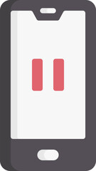 pause (2) Illustration on a white background  