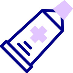 Fototapeta premium paste Illustration on a white background 