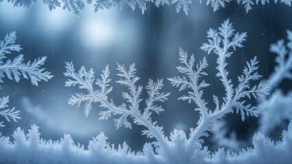 Lovely frost motif on a chilly window