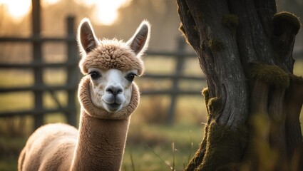 Obraz premium Gorgeous alpaca