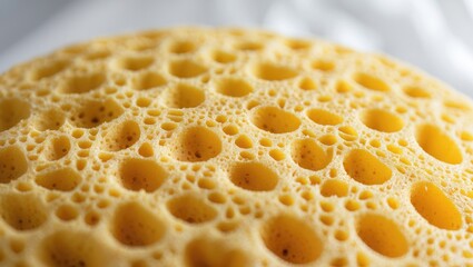 Detailed view of golden cake texture.