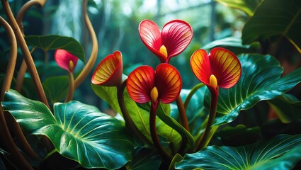 Detailed view of flowers