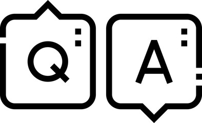 question Illustration on a white background   