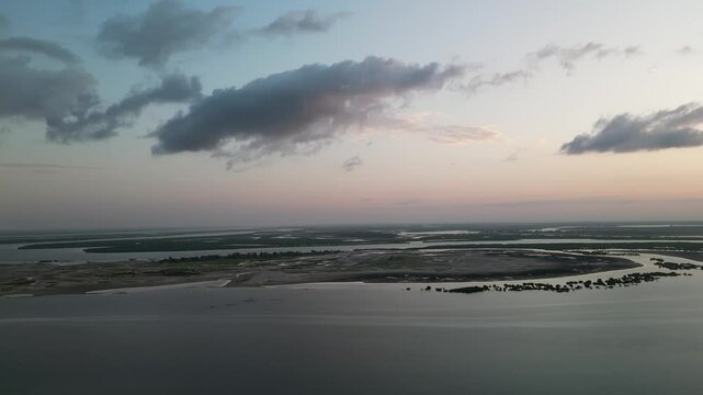 sunset over the Saloum 