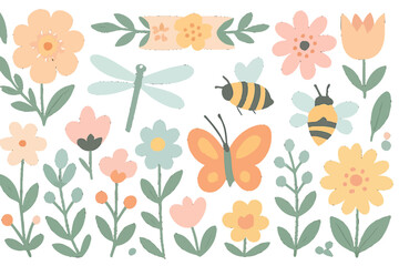 seamless pattern with flowers