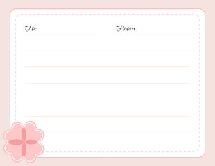  letter template pink flower sakura icon start shining icon chibi cute adorable kawaii charming whimsical digital download image
