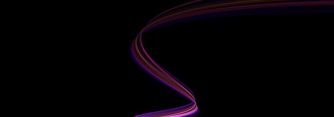 Horizontal abstract Web Banner design header with line light and black background for website design social media cover ads banner flyer invitation