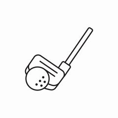 golf club icon vector sign