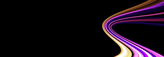 Horizontal abstract Web Banner design header with line light and black background for website design social media cover ads banner flyer invitation