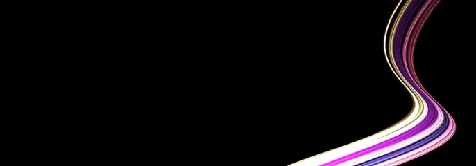 Horizontal abstract Web Banner design header with line light and black background for website design social media cover ads banner flyer invitation