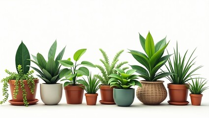 A Collection of Vibrant Houseplants