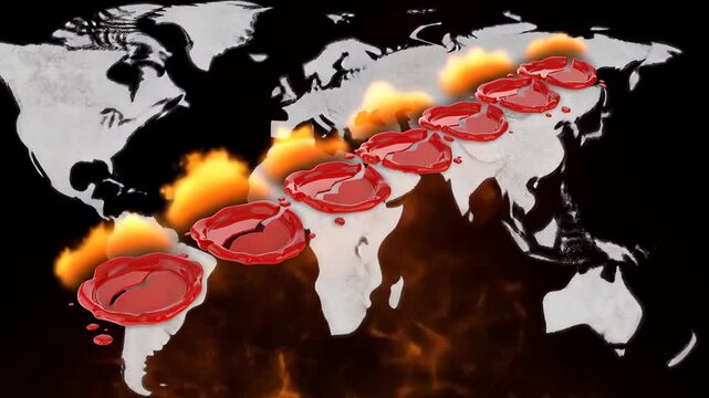 Seven Seals Wax Revelation Prophecies 4K