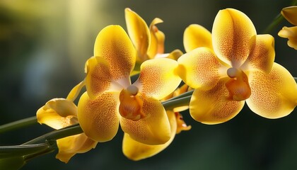 Fototapeta premium Abstract of yellow Oncidium orchid