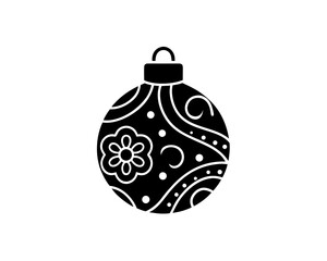 creative details Ornament Ball Icon Vector Illustration