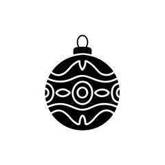 creative details Ornament Ball Icon Vector Illustration