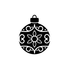 creative details Ornament Ball Icon Vector Illustration