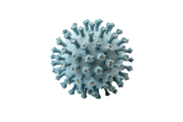 Virus structure concept highlighting molecular details for educational and scientific purposes