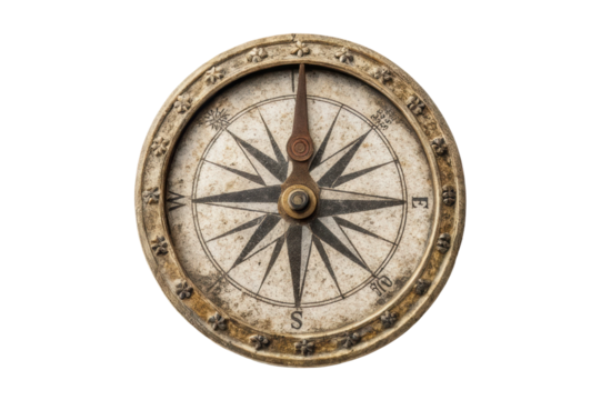 Vintage compass representing navigational tools and adventure spirit for exploration enthusiasts and travel guides